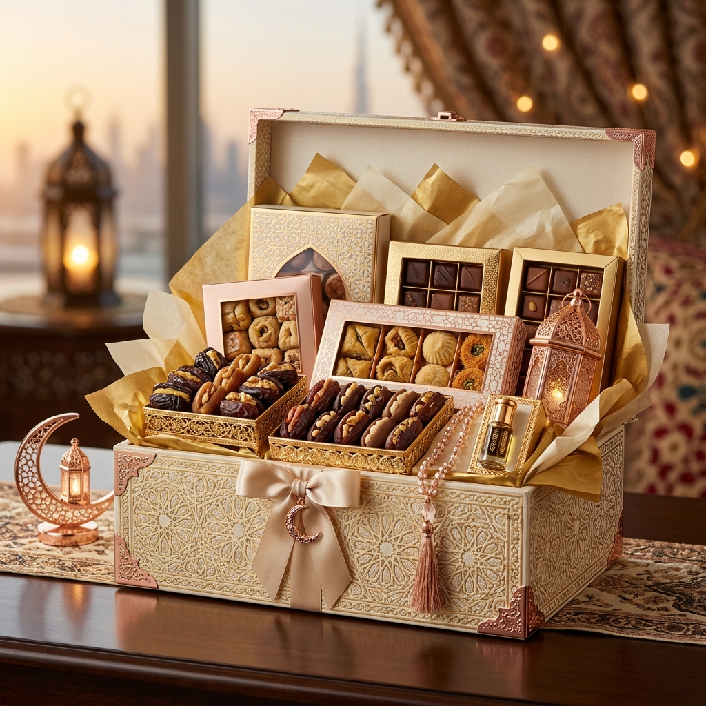 Crescent Date & Orchid Hamper