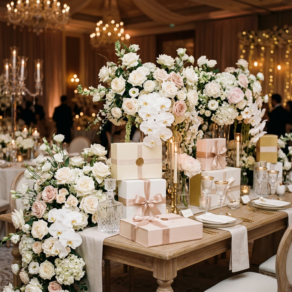 Royal White Floral Arch